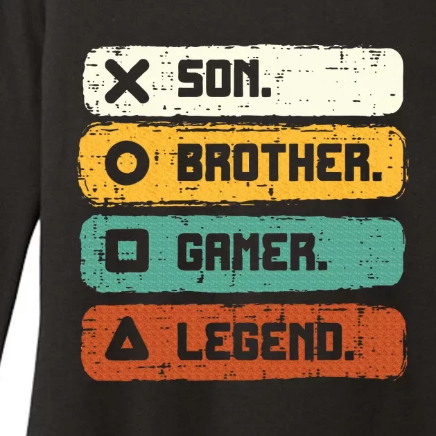 Son Brother Video Gamer Legend Gaming Womens CVC Long Sleeve Shirt