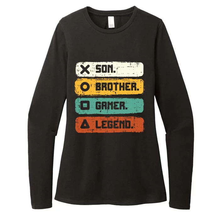 Son Brother Video Gamer Legend Gaming Womens CVC Long Sleeve Shirt