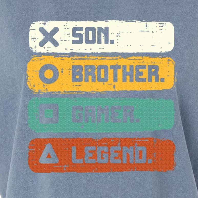 Son Brother Video Gamer Legend Gaming Garment-Dyed Women's Muscle Tee