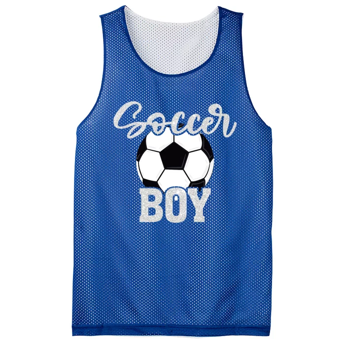 Soccer Boy Vintage Soccer Family Matching Great Gift Mesh Reversible Basketball Jersey Tank