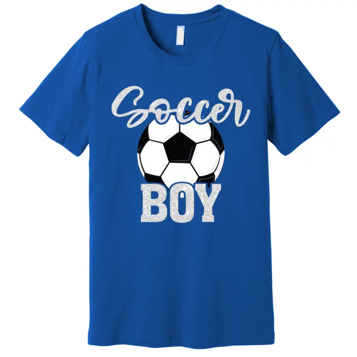 Soccer Boy Vintage Soccer Family Matching Great Gift Premium T-Shirt