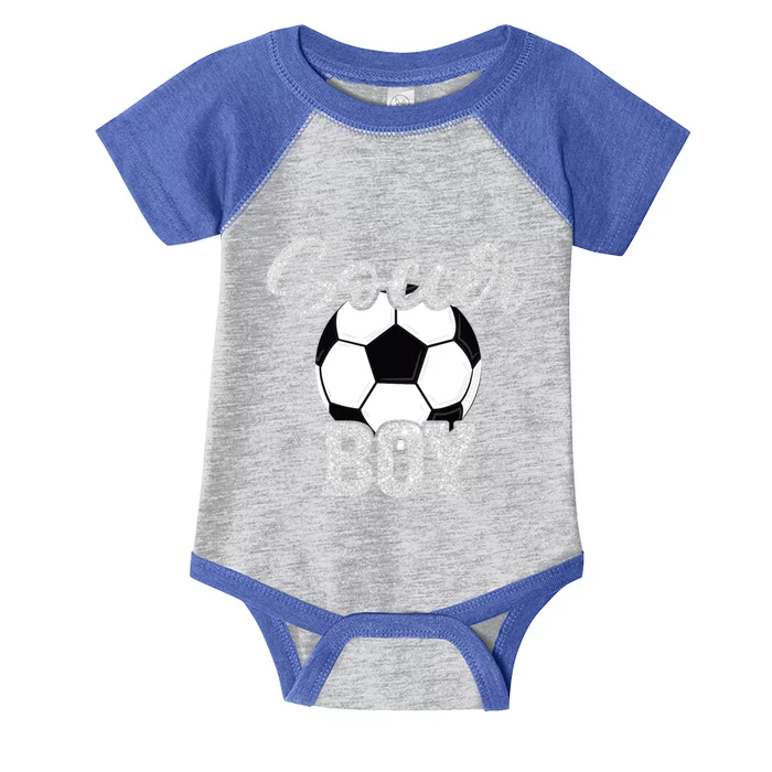 Soccer Boy Vintage Soccer Family Matching Great Gift Infant Baby Jersey Bodysuit