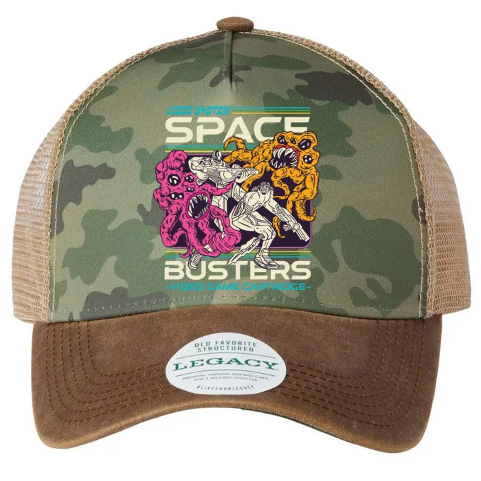 Space Busters Video Game Cartridge Legacy Tie Dye Trucker Hat