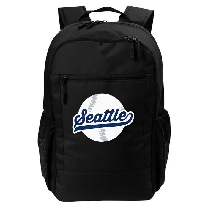 Seattle Baseball Vintage Pride Love City Daily Commute Backpack