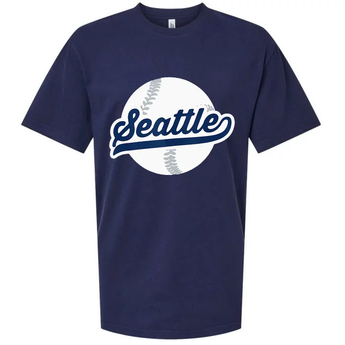 Seattle Baseball Vintage Pride Love City Sueded Cloud Jersey T-Shirt