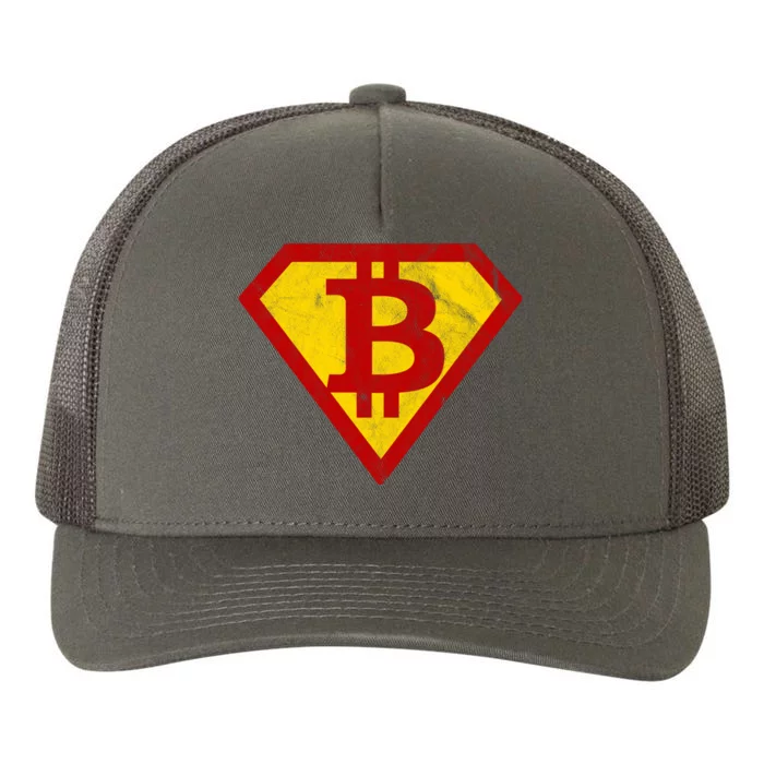 Super Bitcoin Vintage Yupoong Adult 5-Panel Trucker Hat