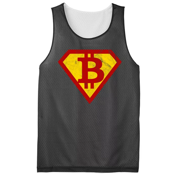 Super Bitcoin Vintage Mesh Reversible Basketball Jersey Tank