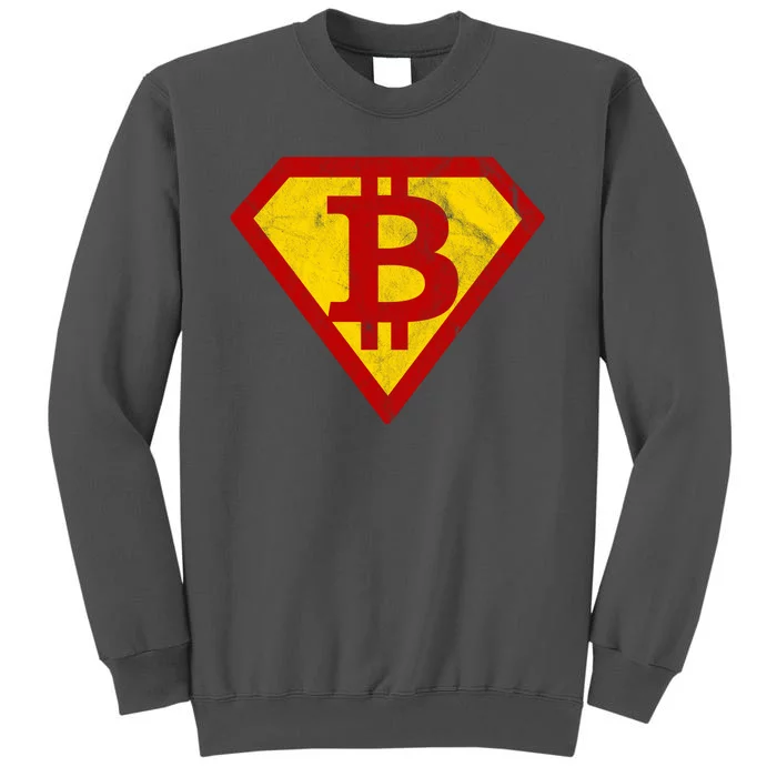 Super Bitcoin Vintage Tall Sweatshirt