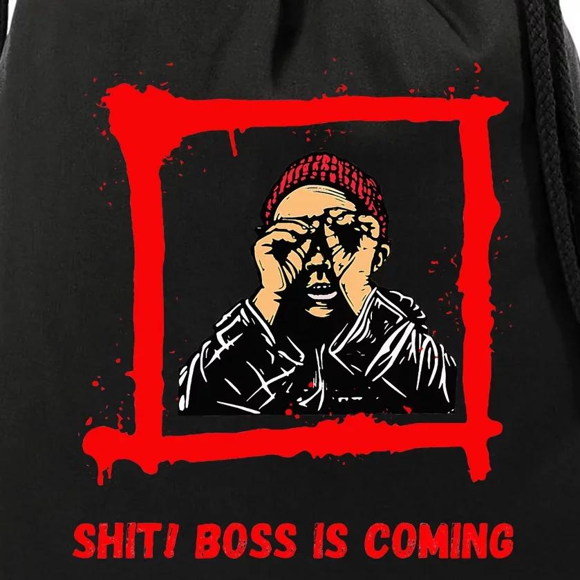 Sudden Boss Visit Panic Stay Cool Impress Succeed Drawstring Bag