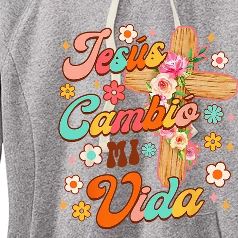 Spanish Bible Verse Christian Faith Jesus Cambio Mi Vida Women's Fleece Hoodie