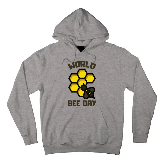 Save Bees World Bee Day Beehive Honey Tall Hoodie