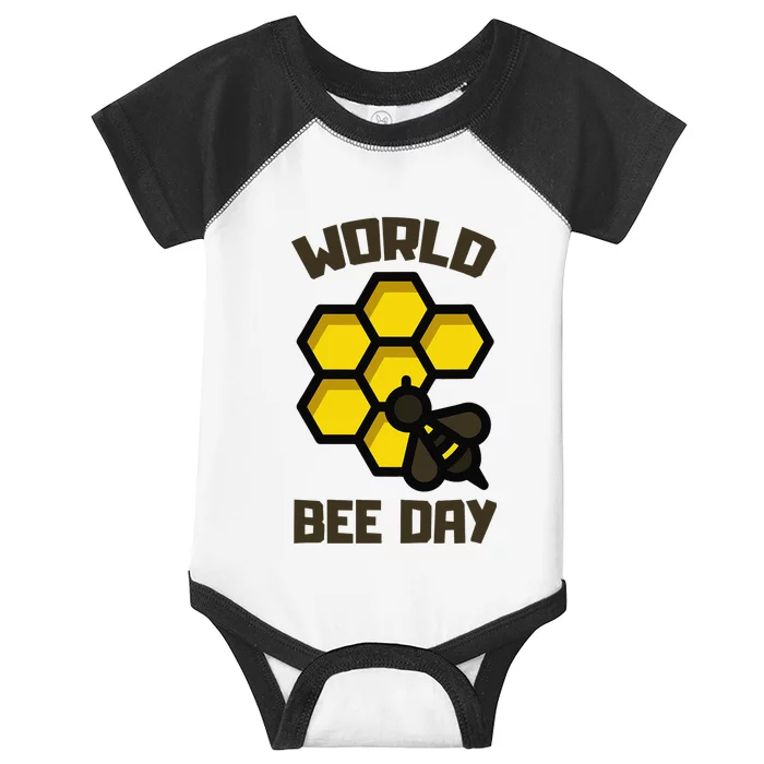 Save Bees World Bee Day Beehive Honey Infant Baby Jersey Bodysuit