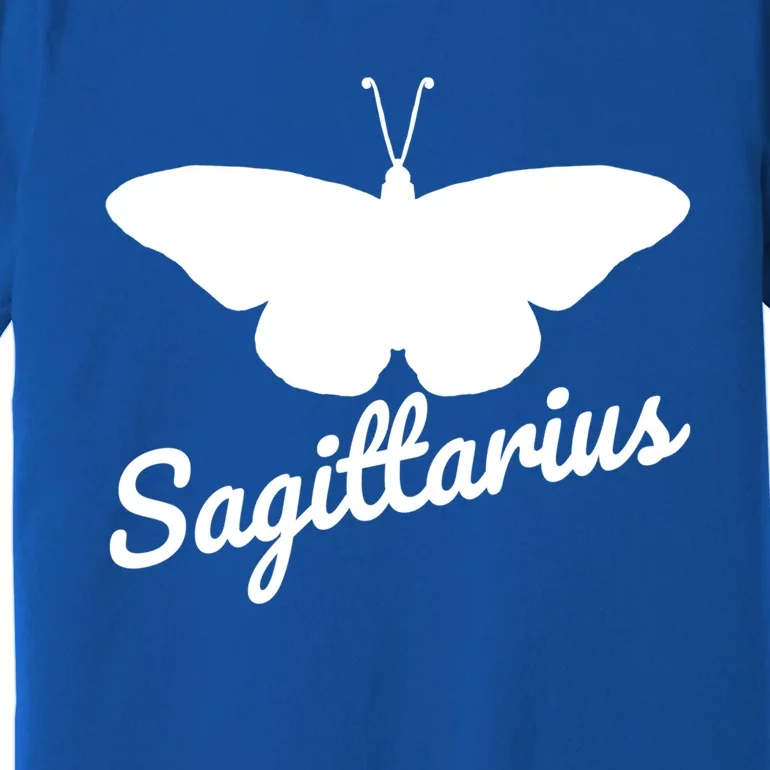 Sagittarius Butterfly Wings Sagittarius Zodiac Sign To Cool Gift Premium T-Shirt