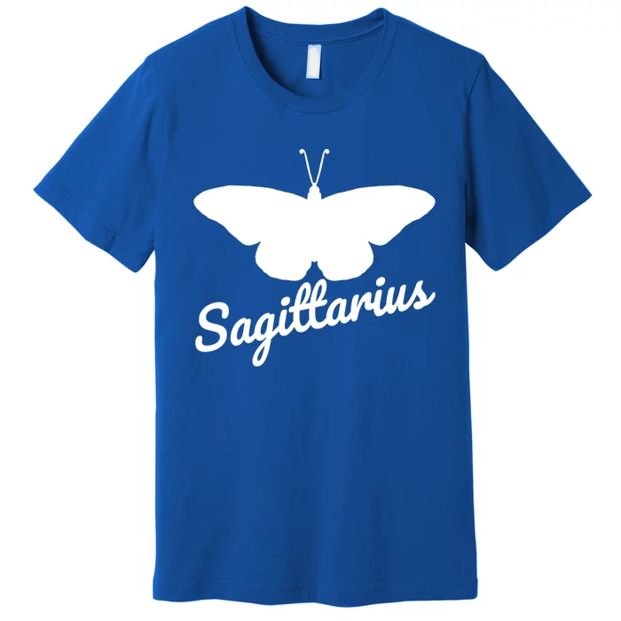 Sagittarius Butterfly Wings Sagittarius Zodiac Sign To Cool Gift Premium T-Shirt