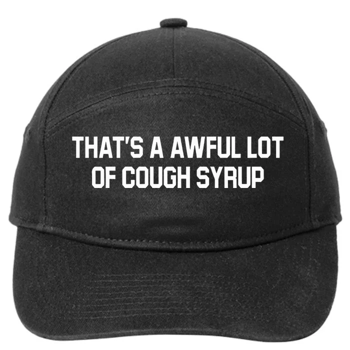 Soulja Boy Wearing ThatS Awful Lot Of Cough Syrup 7-Panel Snapback Hat