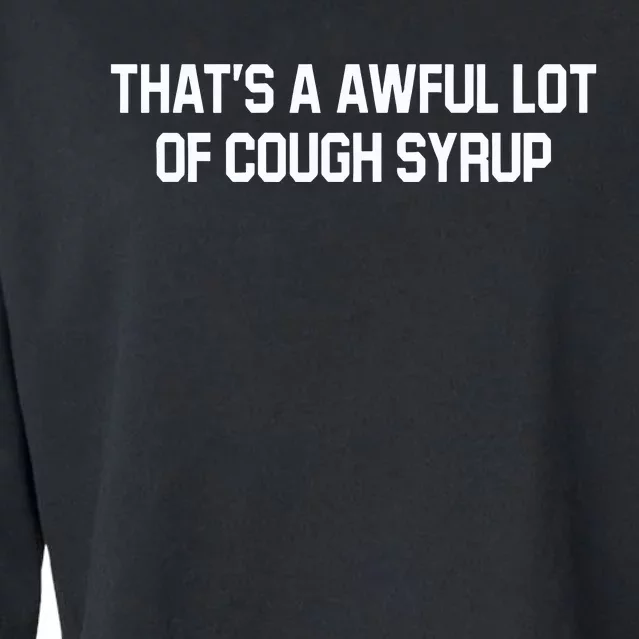 Soulja Boy Wearing ThatS Awful Lot Of Cough Syrup Cropped Pullover Crew