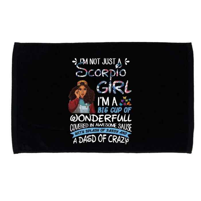 Scorpio Big Wonderfull Covered In Awesome Sassy And Crazy Gift Microfiber Hand Towel