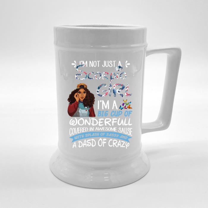 Scorpio Big Wonderfull Covered In Awesome Sassy And Crazy Gift Front & Back Beer Stein