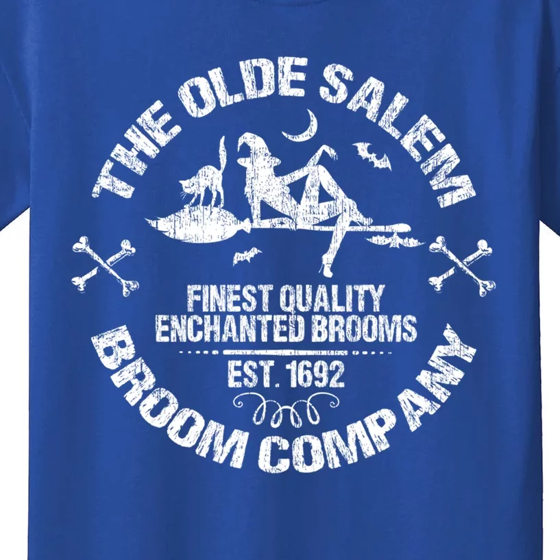 Sexy Basic Witch Olde Salem Broom Company Emblem Herbalist Cute Gift Kids T-Shirt