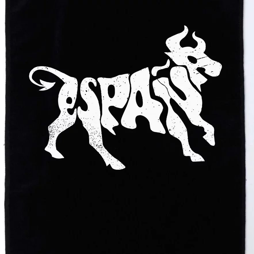 Spain Bull Word Art  Cool Espana funny  Animal Platinum Collection Golf Towel