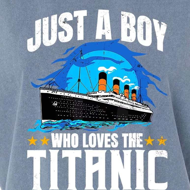 Ship Boy Who Just Love The Rms Titanic Christmas Pajama Boy Garment-Dyed Women's Muscle Tee