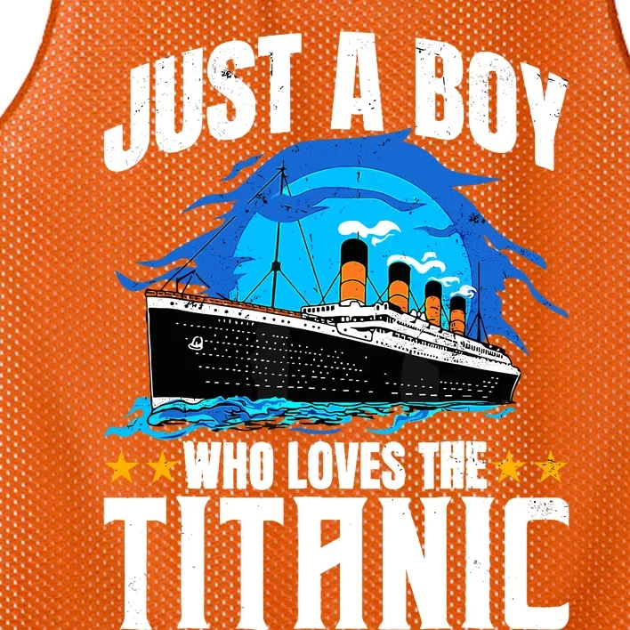 Ship Boy Who Just Love The Rms Titanic Christmas Pajama Boy Mesh Reversible Basketball Jersey Tank