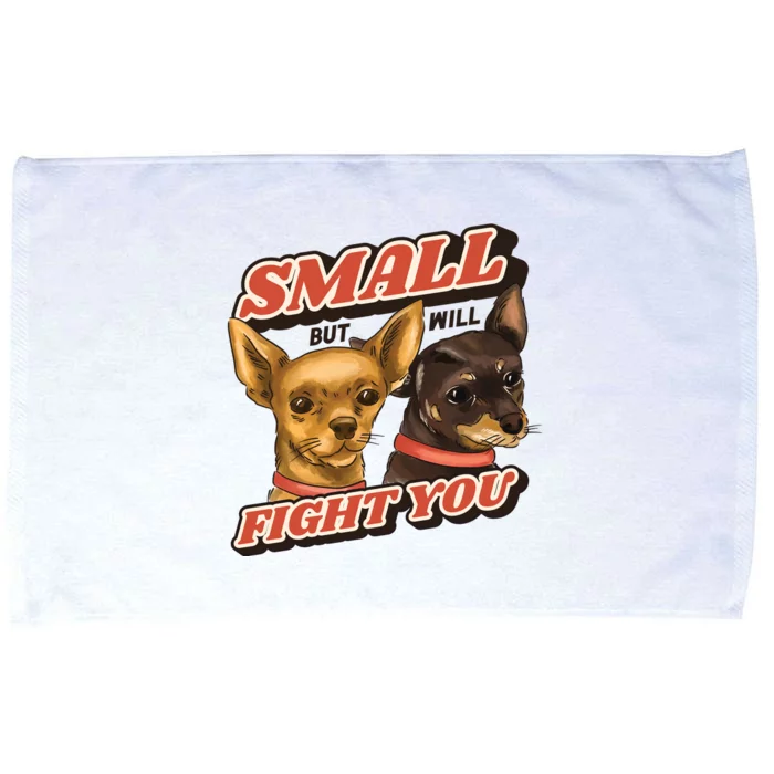 Small But Will Fight You Puppy Microfiber Hand Towel