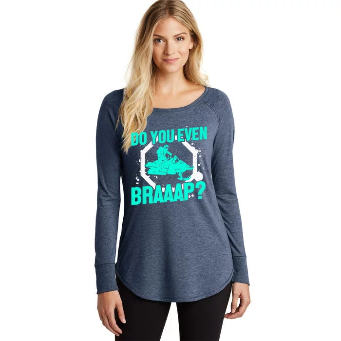 Snowmobile Braaap Winter Snow Machine - Snowmobiling Women's Perfect Tri Tunic Long Sleeve Shirt