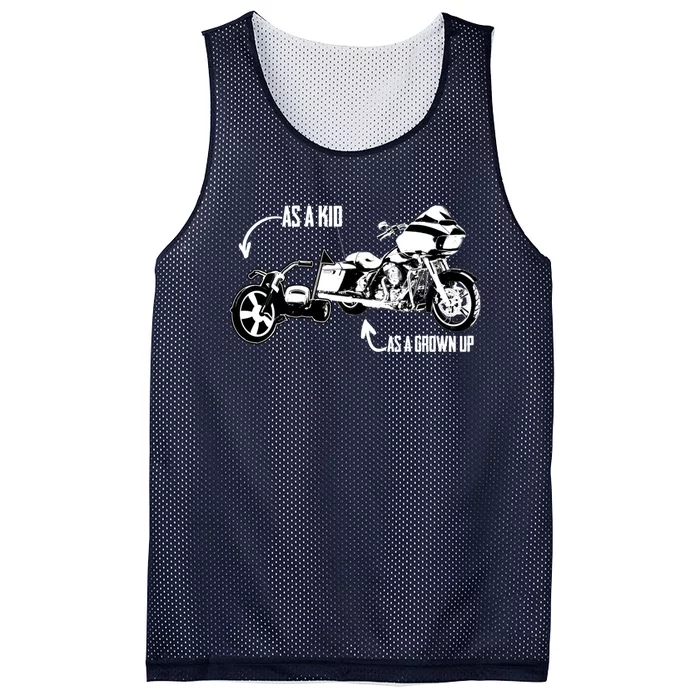 SS Big Wheel Tricycle Road Glide Motorcycle Design Mesh Reversible Basketball Jersey Tank