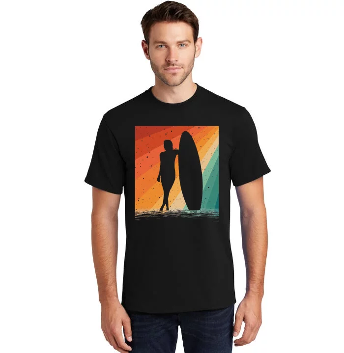 Surf Board Water Surfing Surfer Tall T-Shirt