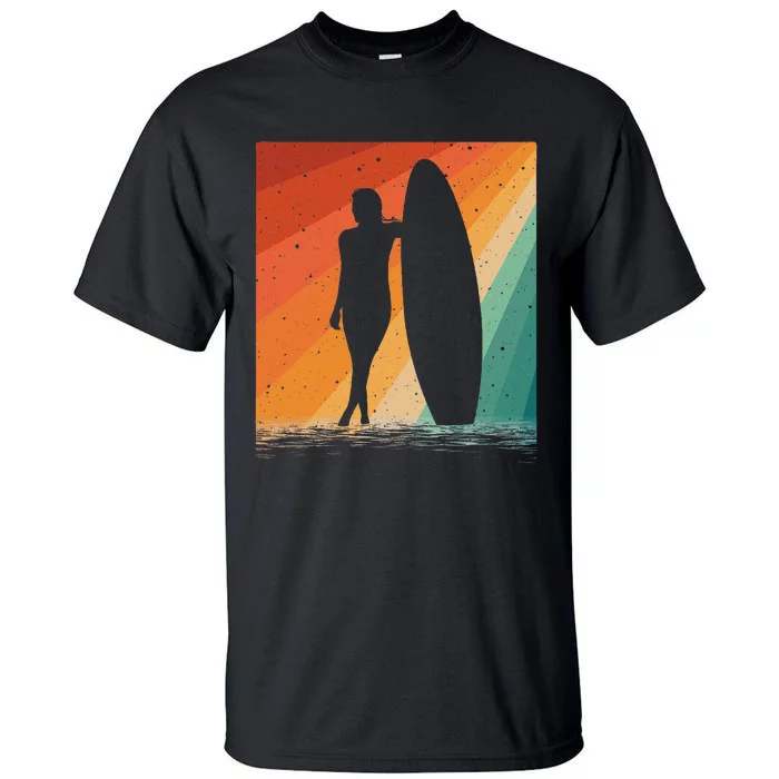 Surf Board Water Surfing Surfer Tall T-Shirt