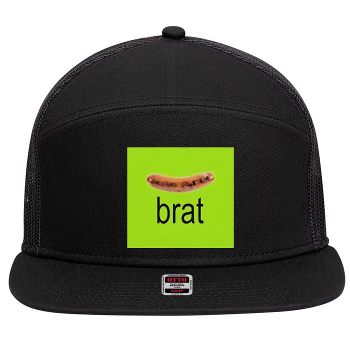 Snazzyseagull Brat Wurst 7 Panel Mesh Trucker Snapback Hat