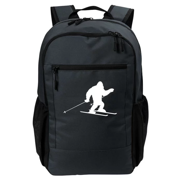 Skiing Bigfoot Winter Skiing Ski Instructor Gift Daily Commute Backpack