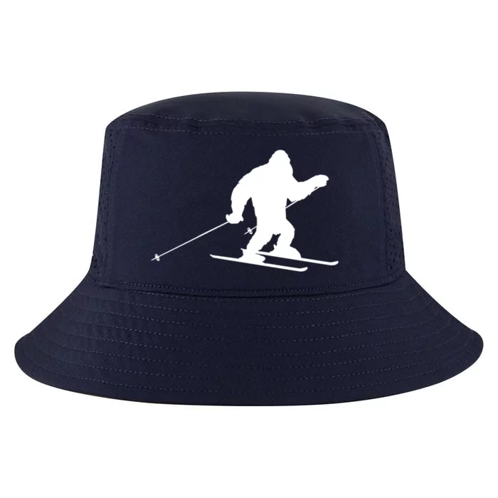 Skiing Bigfoot Winter Skiing Ski Instructor Gift Cool Comfort Performance Bucket Hat