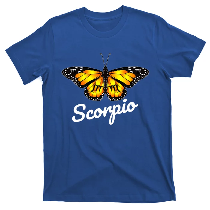 Scorpio Butterfly Wings With Scorpio Zodiac Sign Cute Gift T-Shirt