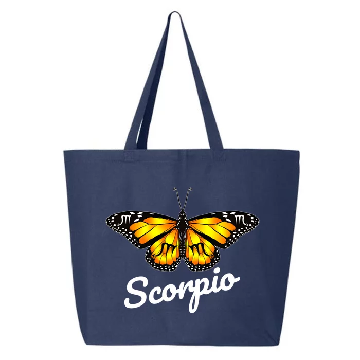 Scorpio Butterfly Wings With Scorpio Zodiac Sign Cute Gift 25L Jumbo Tote