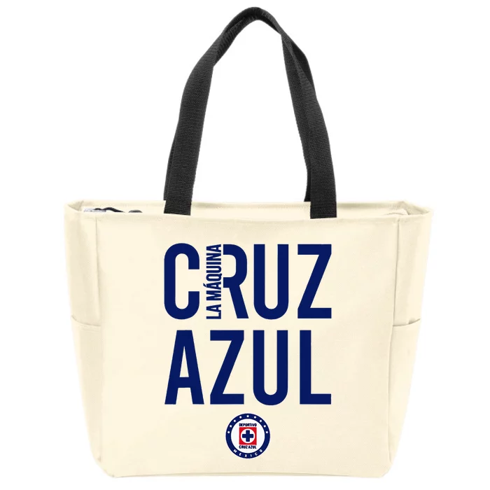 Score Big With Our Exclusive Collection Of Cruz Azul Gear Zip Tote Bag