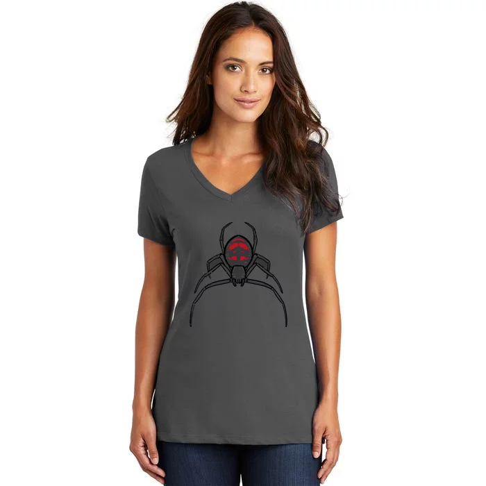 Spider Black Widow Halloween Costume For Men Boy Women Gift Women's V-Neck T-Shirt