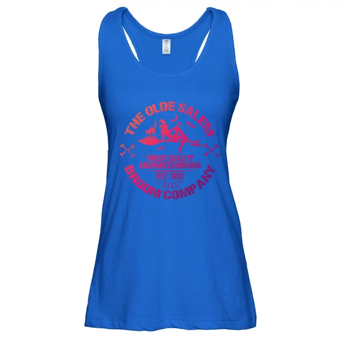 Sexy Basic Witch Olde Salem Broom Company Emblem Herbalist Cute Gift Ladies Essential Flowy Tank