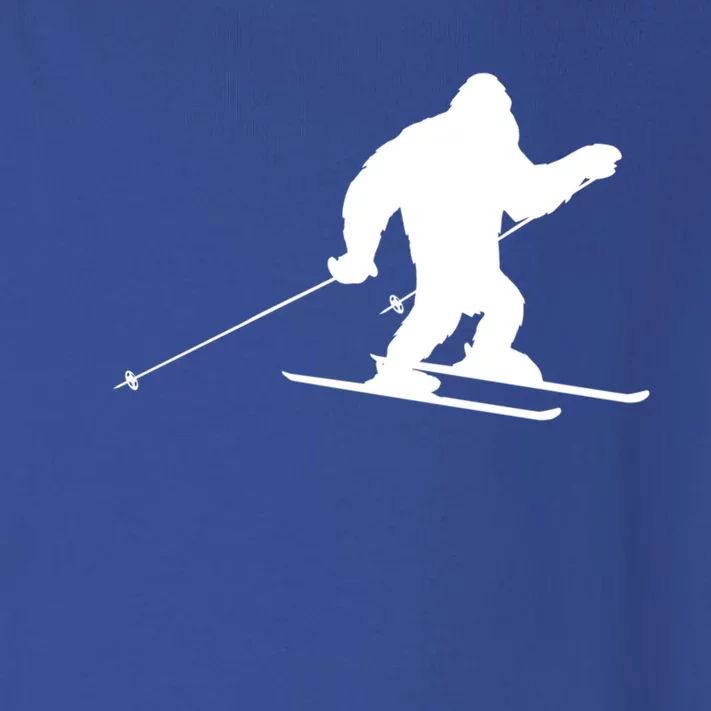 Skiing Bigfoot Winter Skiing Ski Instructor Gift Toddler Long Sleeve Shirt