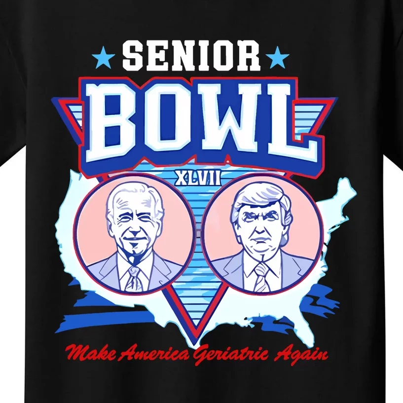 Senior Bowl Xlvii Make America Geriatric Again Kids T-Shirt