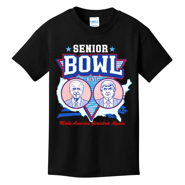 Senior Bowl Xlvii Make America Geriatric Again Kids T-Shirt