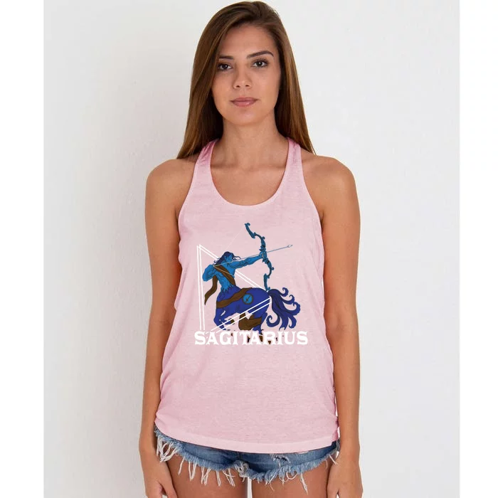 Sagittarius Birthday Zodiac Horoscope Meaningful Gift Women's Knotted Racerback Tank