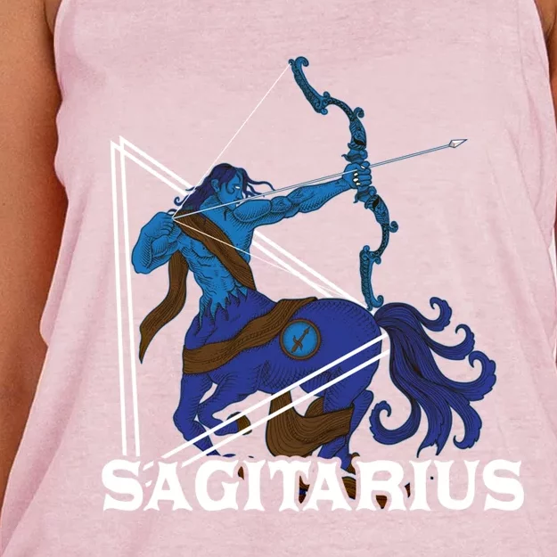 Sagittarius Birthday Zodiac Horoscope Meaningful Gift Women's Knotted Racerback Tank