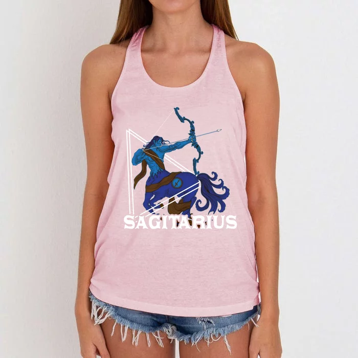 Sagittarius Birthday Zodiac Horoscope Meaningful Gift Women's Knotted Racerback Tank