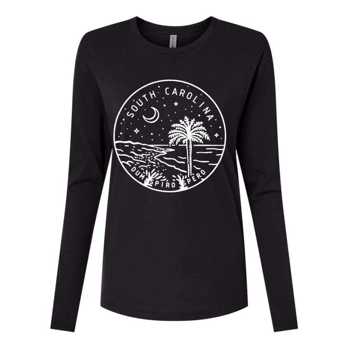 South Carolina 1788 State Of South Carolina Womens Cotton Relaxed Long Sleeve T-Shirt