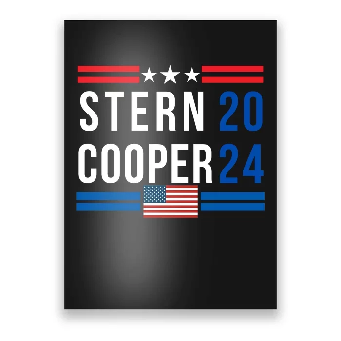 Stern Cooper 2024, Presidential Elect Campaign Men Women, Stern 2024 Poster