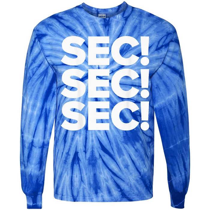 Sec Champs 2024 Baseball Tie-Dye Long Sleeve Shirt