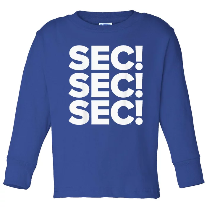 Sec Champs 2024 Baseball Toddler Long Sleeve Shirt