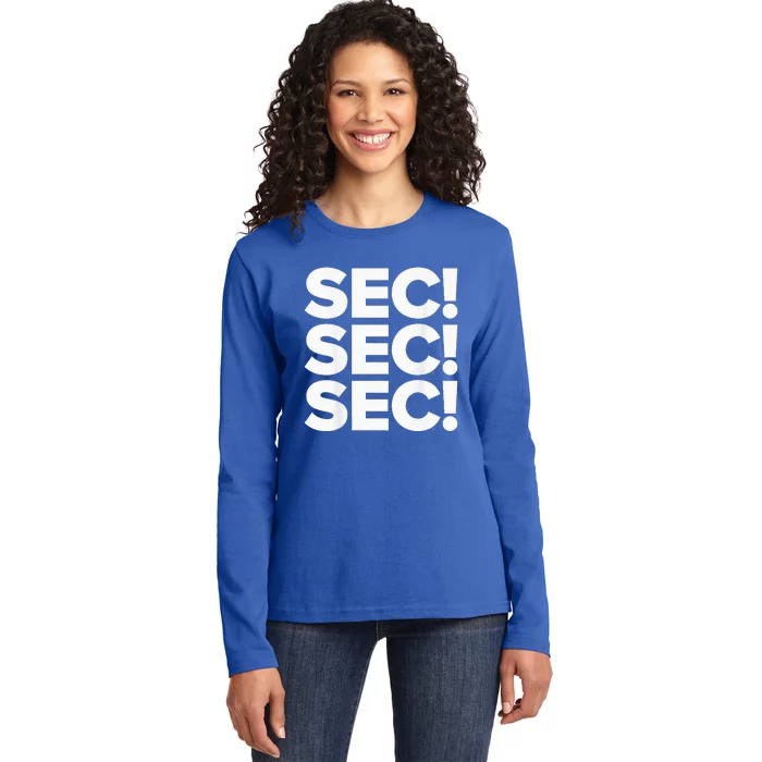 Sec Champs 2024 Baseball Ladies Long Sleeve Shirt